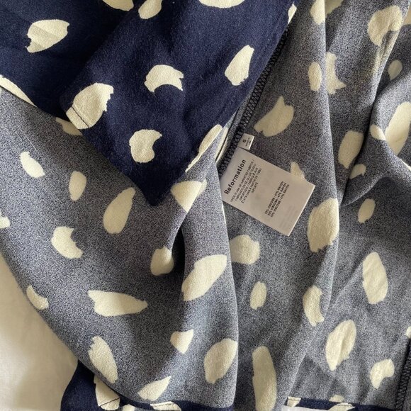 Reformation Sigmund Dress Splatter Print (sz 6) - Picture 11 of 11